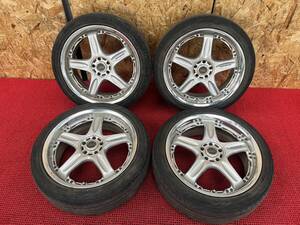 レイズ VOLK RACING GT-Cホイール!! 18x7.5J +37 夏タイヤ付き 215/45R18 4本セット 中古 売切!!