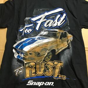 Snap-on スナップオン　USグッズTシャツ ブラック　Too Fast For Rust USMサイズ