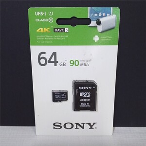 04984 【未開封】 SONY microSDXC カード SR-64UY3A 64GB 海外向けパッケージ品 CLASS 10 UHS-Ⅰ U1 90MB/s 4K XAVC S 対応 スマホ カメラ