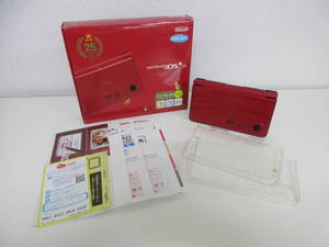 中古ゲーム機 任天堂 Nintendo DSi LL 本体 スーパーマリオ25周年記念仕様 UTL-001 赤 箱あり タッチペンあり 充電器なし ※動作未確認 ／F