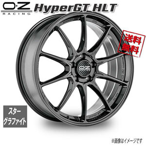 OZレーシング OZ HyperGT HLT スターグラファイト 18インチ 5H100 8J+45 4本 68 業販4本購入で送料無料