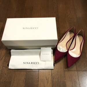 極美品 NINA RICCI ニナ リッチ フラットパンプス 24.0センチ フューシャピンク ロンハーマンにて購入