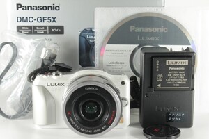 ★実用美品★ Panasonic パナソニック LUMIX DMC-GF5X ホワイト / G VARIO 14-42mm F3.5-5.6 ★動作OK★ #15612