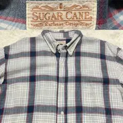 美品状態良sugar caneシュガーケーンフランネルボタンダウンチェックシャツ