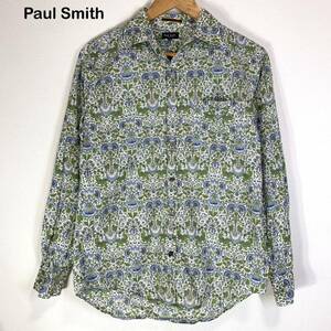 ☆美品☆ Paul Smith Collection ポールスミス　コレクション　花柄　長袖シャツ　Mサイズ