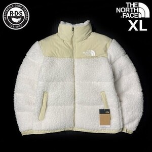 1円～!売切!【正規新品】THE NORTH FACE SHERPA NUPTSE JACKET ダウンジャケット ヌプシ シェルパ モコモコ 防寒 キャンプ(XL)白 190122