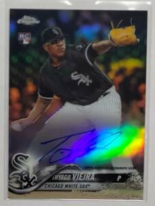 来日外国人 ビエイラ 2018 Topps Chrome Refractor Auto 直筆サイン 499枚限定 巨人