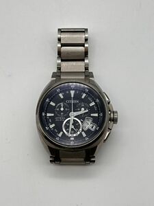 Y07011　CITIZEN シチズン アテッサ H610-T015581 電波ソーラー 腕時計 稼働品