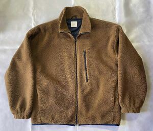 【BROWNY VINTAGE】ブラウニージャパン・ビンテージ・裏地あり・防寒・長毛フリースジャケット・メンズLサイズ相当