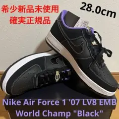 Nike Air Force 1 EMB World Champ "Black"