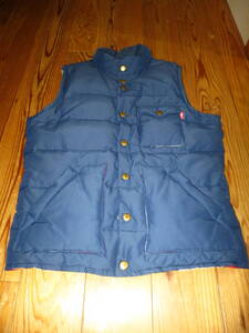 TMT 14AW STANDARD DOWN VEST スター裏地 L ネイビー 