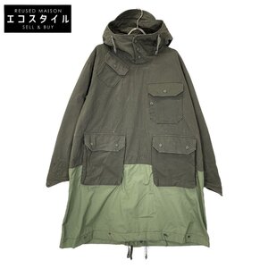 Engineered Garments OVER PARKA RIPSTOP/ヘビーウェイトリップストップオーバーパーカー トップス S カーキ メンズ