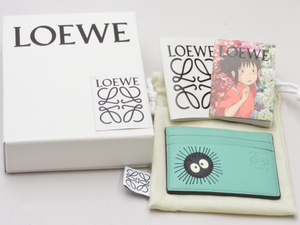 ロエベ×スタジオジブリ LOEWE 千と千尋の神隠し ススワタリ Plainアナグラム カードケース/ホルダー レディース su_p e_u F-YA728