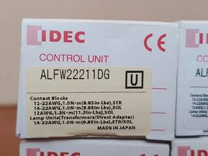 【新品】　未開封 未使用　IDEC　ALFW22211DG φ22 TWシリーズ 照光押ボタンスイッチ 突形フルガード付 AC/DC24V ALFW22211DG 4点セット