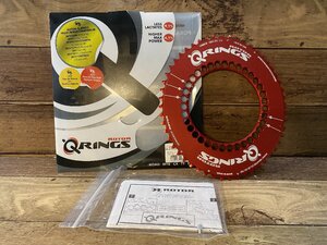 FY286 ローター ROTOR Q-RING AERO 楕円 チェーンリング PCD130 52T 赤 5アーム