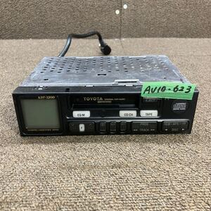 AV10-623 激安 カーステレオ TOYOTA KDT-3200 08690-00630 8501709 カセット テープデッキ 通電未確認 ジャンク