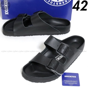 42 27cm 新品 BIRKENSTOCK ARIZONA BS エクスクイジット ナチュラル オール レザー サンダル ブラック ビルケンシュトック アリゾナ 黒