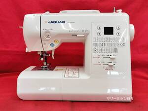 ☆JAGUAR ジャガーコンピュータミシン CD 2203W☆実用、模様縫い５０種類・動作確認済・フットコントローラー付・縫目OK