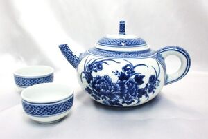 ★茶器★中国 お茶★急須 茶碗 セット★現状品 長期保管品 未使用