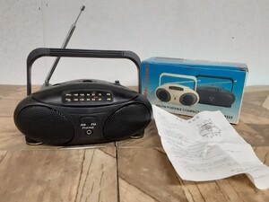 家電4】作動品 昭和レトロ アンティーク ミニ AM/FM ポータブル コンパクト ラジオ レトロ家電 ヴィンテージ オーディオ機器 インテリア