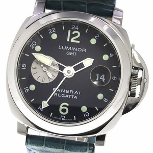 【PANERAI】パネライ ルミノール GMT レガッタ スモールセコンド デイト PAM00156 自動巻き メンズ_723121【ev20】