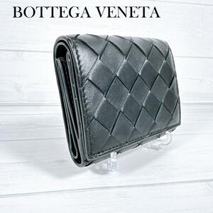 BOTTEGA VENETA ボッテガヴェネタ イントレチャート 三つ折り財布 ファスナーウォレット 667134 コンパクトウォレット コインパース