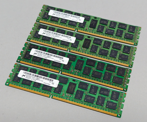 1333MHz 8GB 4枚組 合計 32GB MacPro用メモリー 2009 2010 2012モデル用 240pin DDR3 10600R RDIMM ECC 動作確認済 #1118B