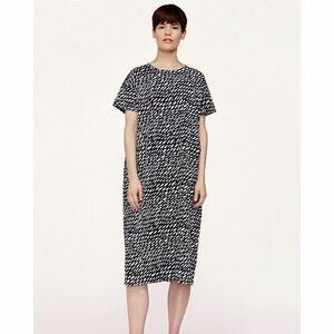 未使用 未着 marimekko SUKKULA SERISIITTI JERSEY サイズXS ダークブルー×白 定価、26.000+税 エストニア製