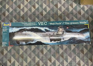 Revell レベル VII C プラモデル　1:72　Uボート　Wolf Pack　未組み立て現状品　ドイツ海軍潜水艦