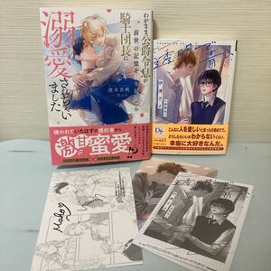 12月新刊　わがまま公爵令息が前世の記憶を取り戻したら騎士団長に溺愛されちゃいました　波木真帆　透明で青い　伊達きよ　ssカード　