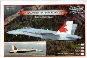 1/72 Leading Edge models リーディングエッジデカール LE72-07　CF-18 CANADA 70 YEARS