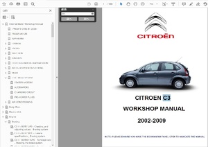 シトロエン Citron C3（2002-2009） ワークショップ&配線図 整備書