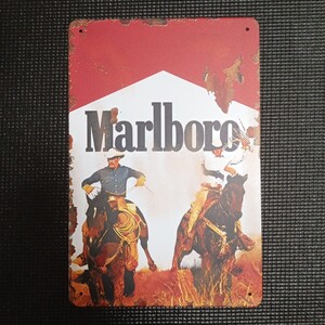 ■ブリキ看板 Marlboro マルボロ BAR ガレージ メタルプレート レトロ アメリカンインテリア 世田谷ベース アメリカン雑貨 ②