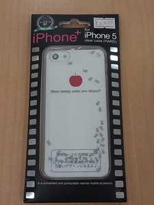 3【長031208-67(2)】新品 iPhone 5 iPhone+ クリアケース ハードコート加工 Ants アンツ アリ