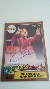 WWE Shinsuke Nakamura AUTO Topps 2017 Heritage! ON CARD AUTOGRAPH / 99 枚限定 中邑真輔 直書き 直筆 サイン 新日本 プロレス WWE公認