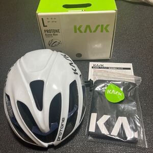 KASK PROTONE Bianco-Blue Lサイズ 59-62cm ロードバイク ヘルメット カスク プロトーネ 白 ホワイト 青 ブルー