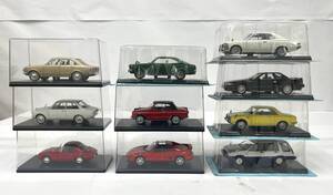 ●12-31【中古品】国産名車コレクション1/24 Toyota Toyopet MR2 CrownHT 1600GTなど10台まとめ 未開封含む