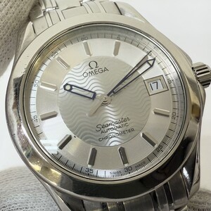 E836-K18-5028◎ OMEGA オメガ Seamaster シーマスター 368.1501 デイト クロノメーター メンズ 腕時計 自動巻き 稼働