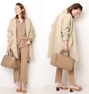 MUSE de Deuxieme Classe ミューズドゥドゥーズィエムクラス　34,100円　Twins cotton ショートガウン　ベージュ