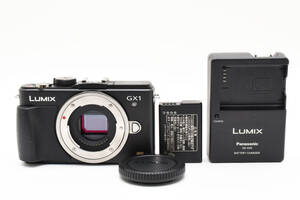 極上品 Panasonic Lumix DMC-GX1 ボディ ブラック バッテリーチャージャーセット！