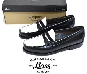 【送料無料】新品 G.H.BASS ペニーローファー US9.5 27.5cm 定価3万3000円 ジー エイチ バス LARSON MOC PENNY