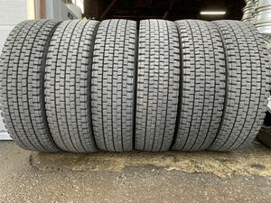 バリ山　スタッドレス 6本セット DUNLOP DECTES SP001 225/80R17.5 123/122L 2022年