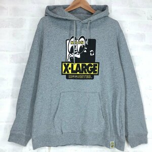 XLARGE × MOONEYES エクストララージ ムーンアイズ コラボ プルオーバーパーカー SIZE: L グレー MH632024110603