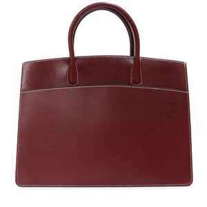 （未使用　展示品）エルメス HERMES ホワイトバス GM ハンドバッグ リセ レザー Rouge H ルージュ アッシュ レッド ゴールド金具 □E刻印