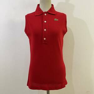 60s 70s CHEMISE LACOSTE フランス製 ニットベスト ポロシャツ コットンニット 上質 希少 フレンチラコステ【レターパックプラス郵送可】A