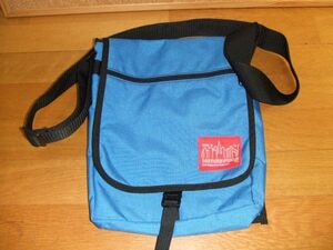 Manhattan Portage/マンハッタンポーテージ ショルダーバッグ 青 送料510円～ 31×25.5×8.5cm