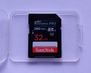 高速 SanDisk Extreme PRO SDHCカード 32GB　280MB/s 日本製