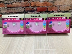 T　未使用　Panasonic／パナソニック BD-RE DL　ブルーレイ ディスク　くり返し録画用　50GB 計30枚　記録メディア　