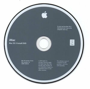 【同梱OK】 iMac ■ Mac OS X Install DVD ■ オペレーティングシステム インストール DVD