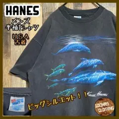 シングルステッチ ヴィンテージ イルカ ハワイ ヘインズ 古着 半袖 Tシャツ